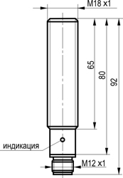 Габариты OV AC43S-43N-100-LZS4